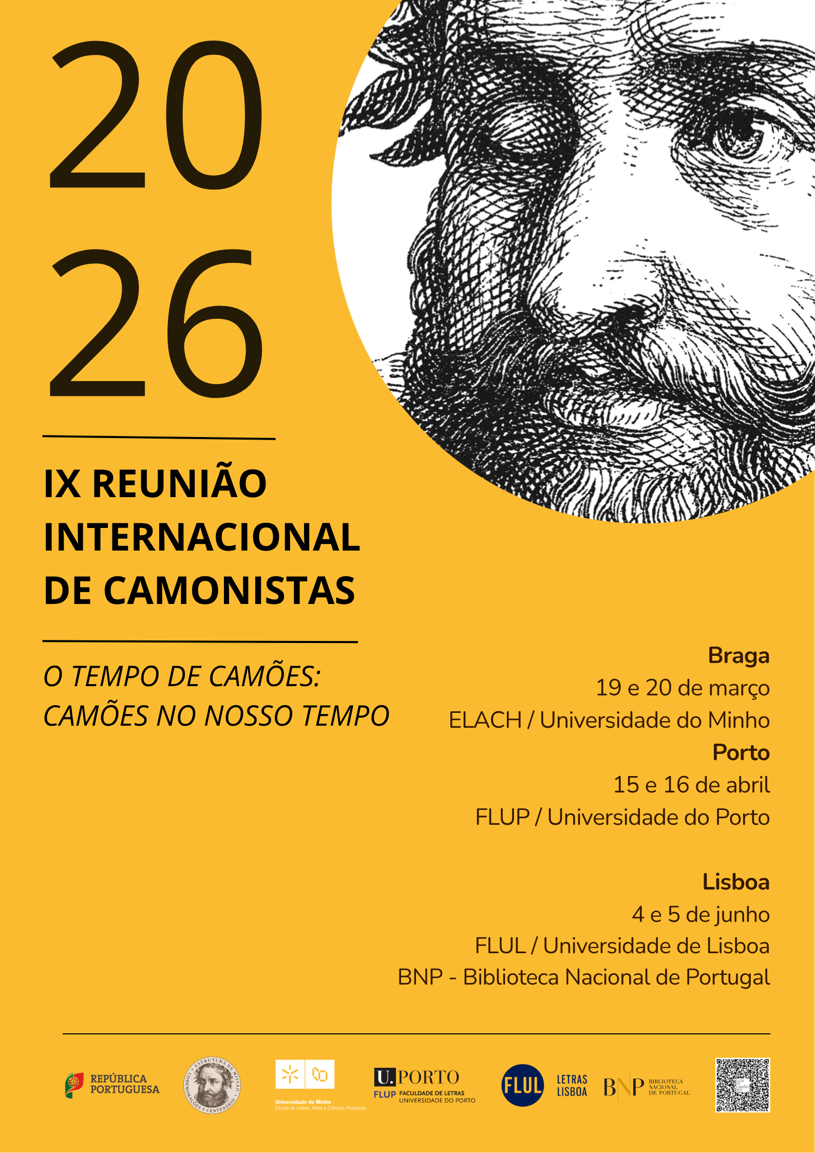 Cartaz IX Reunião Internacional de Camonistas