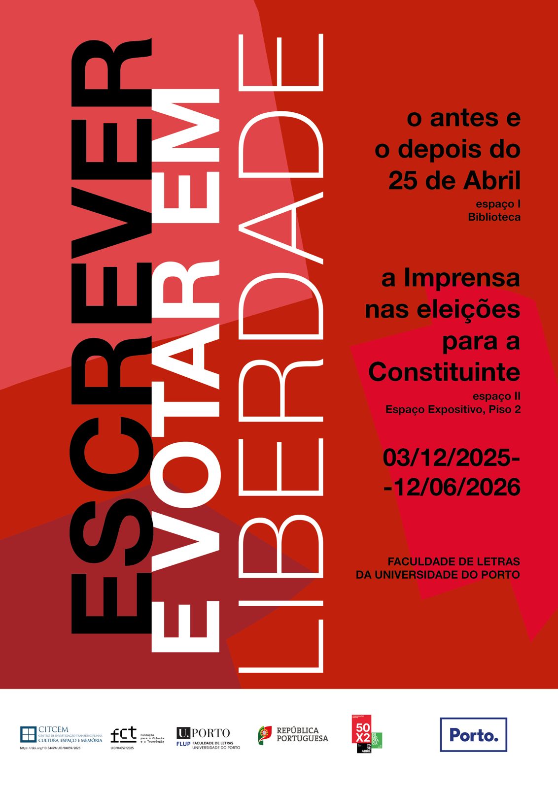escrever e votar em liberdade