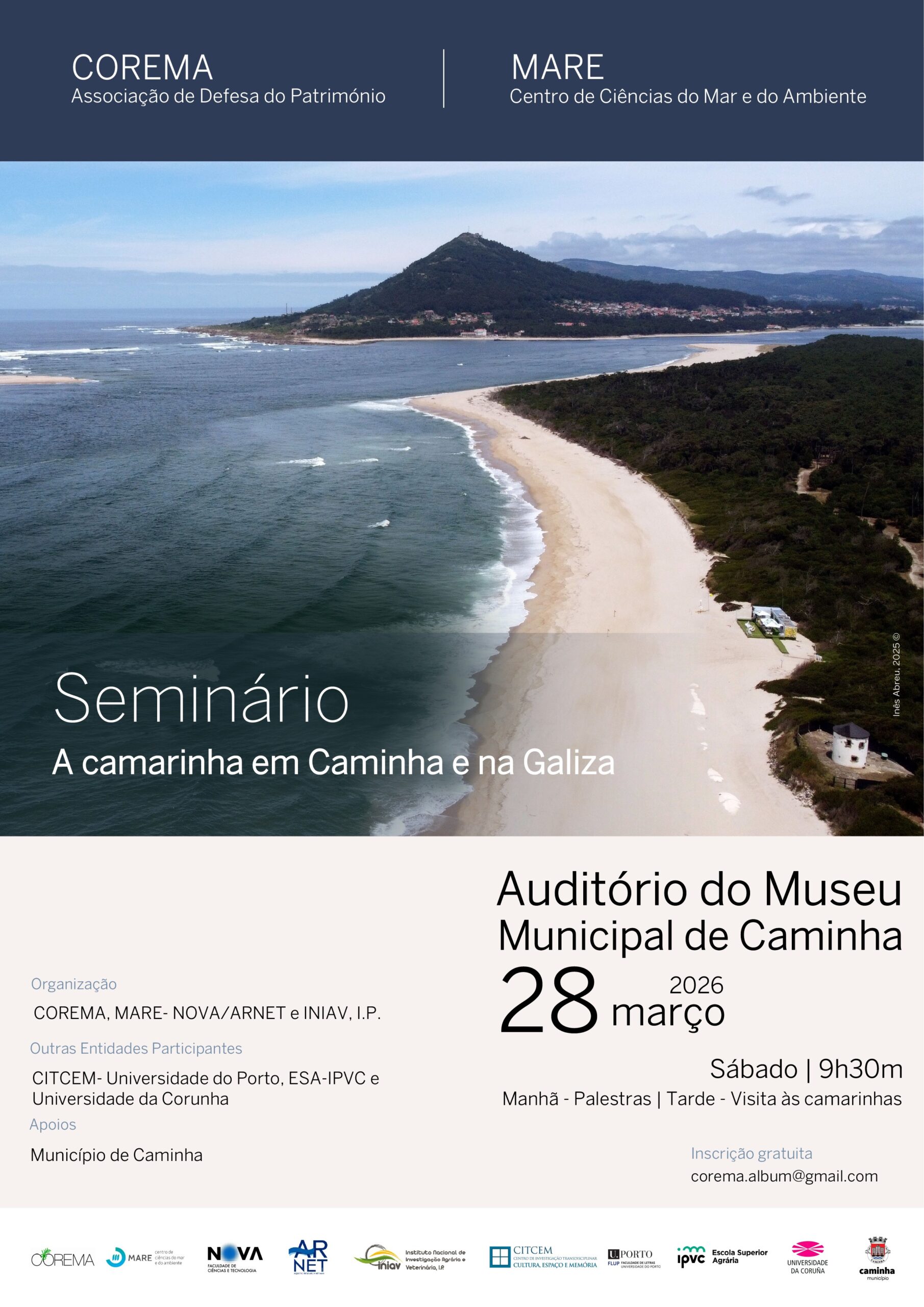 Cartaz Seminario a camarinha em Caminha e na Galiza